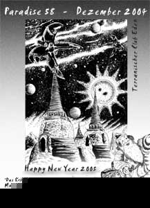 Cover Paradise 58 - Collage von Christiane Lieke mit 2 Bildern von Norbert Reichinger