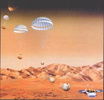 Landung von Beagle 2 - copyright ESA